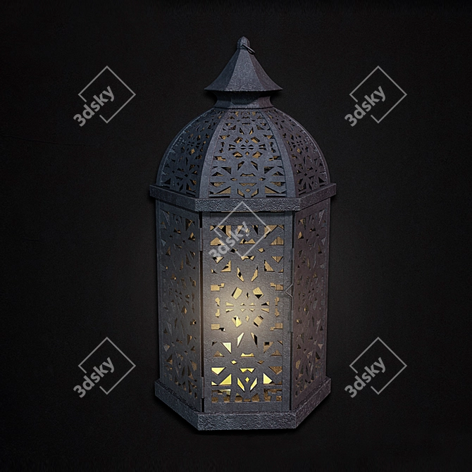 Vintage Lantern 3D model image 2