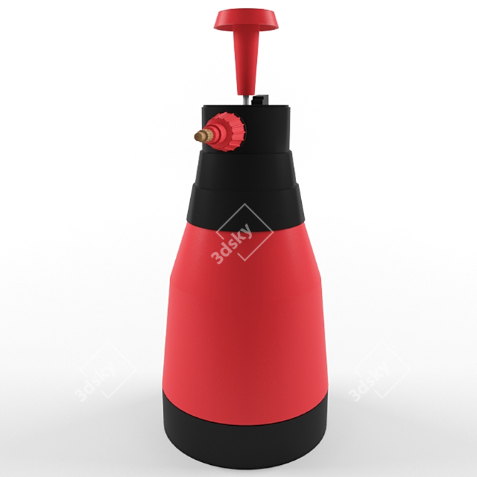 Streamline Atomizer: High-Poly Design 3D model image 2
