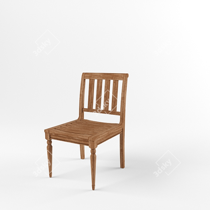 Millbrook Round Dining Table Set 3D model image 2