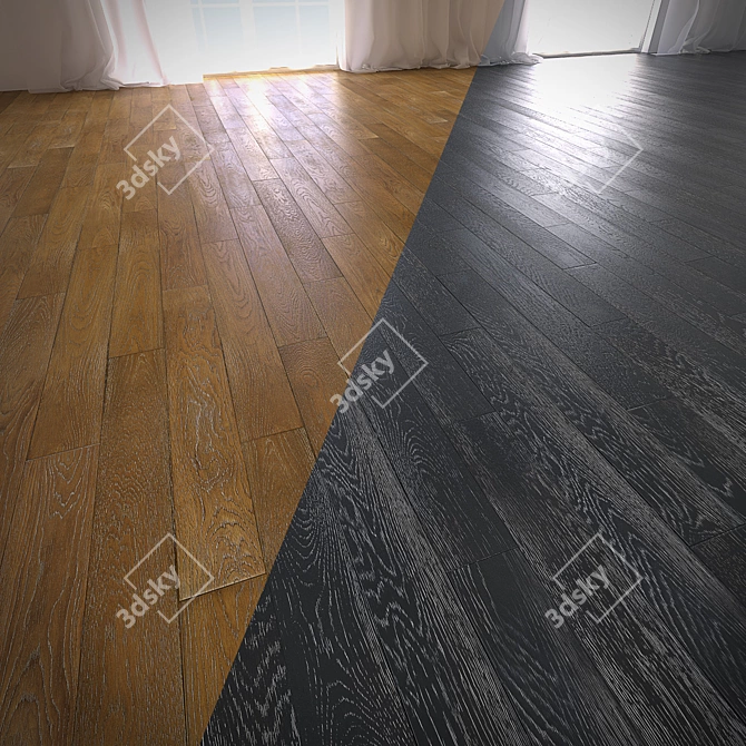 6 Oak Parquet Styles with MultiTexture & FloorGenerator 3D model image 2