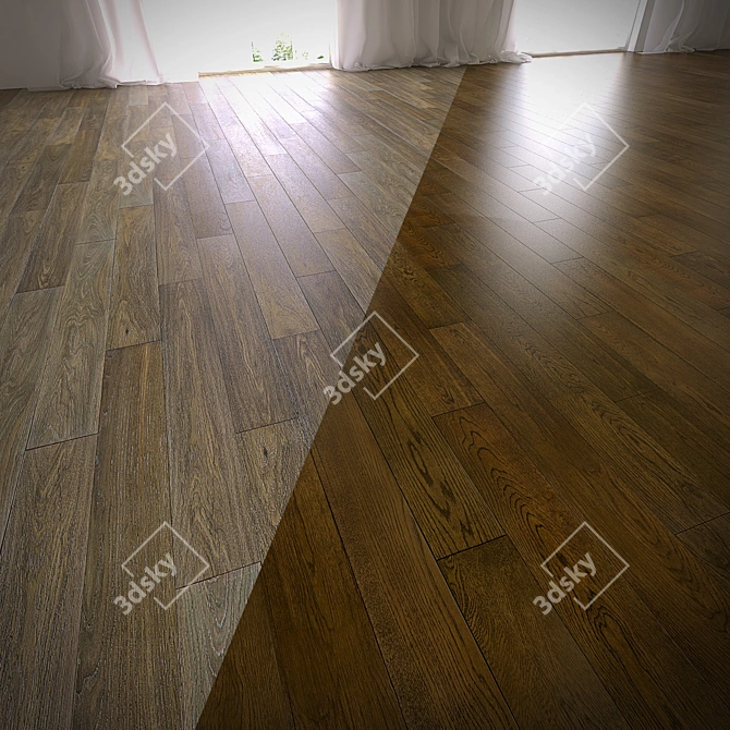 6 Oak Parquet Styles with MultiTexture & FloorGenerator 3D model image 3