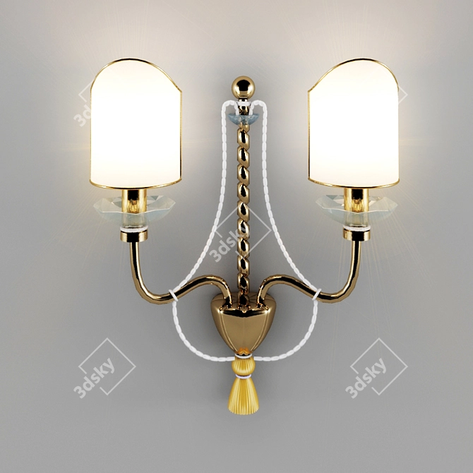 Luxury Contemporary Sconce by Prearo 3D model image 1