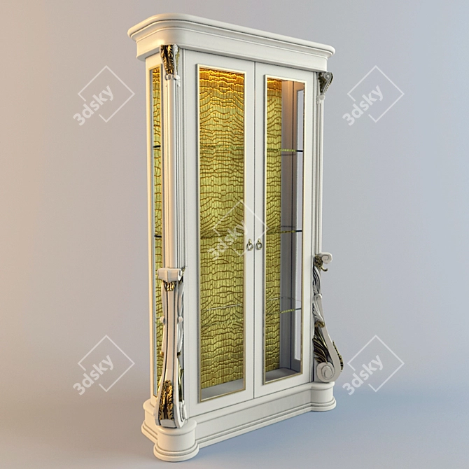 Modern NEO Showcase: 123*50*206h 3D model image 1