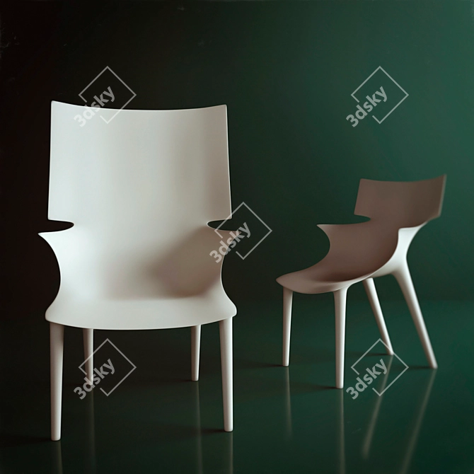 Modern and Stylish Kartell Duo 3D model image 1