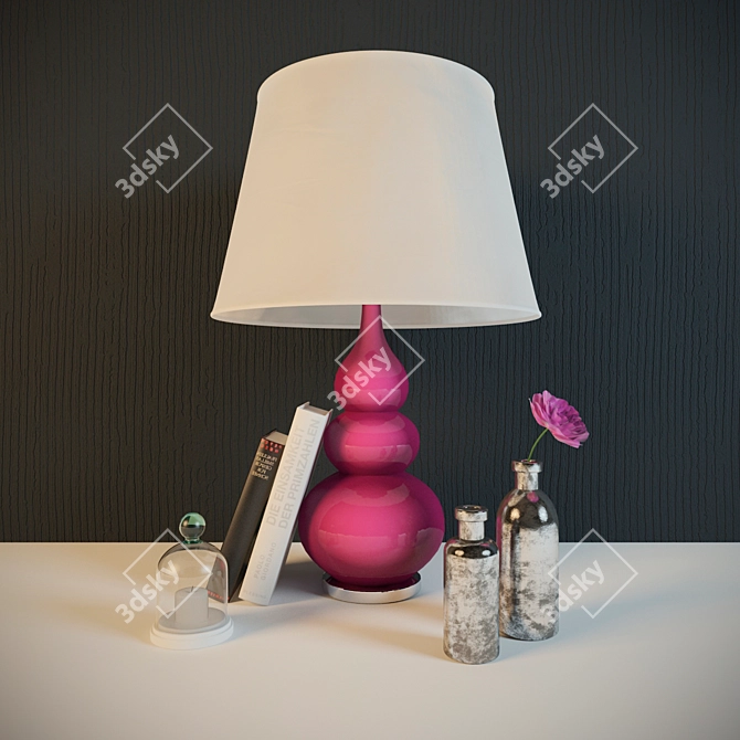 Floral Delight: Decorative Flower Set 3D model image 1