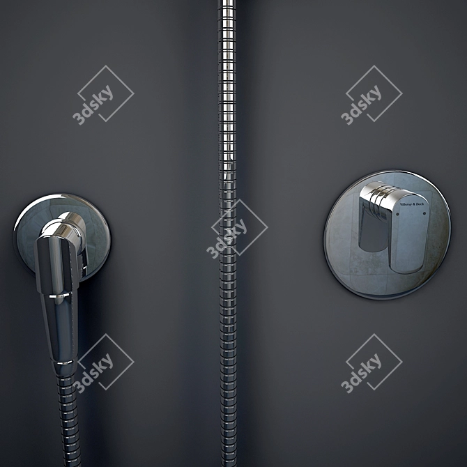 Luxury Shower Set: Villeroy & Boch (DornBracht) Subway 3D model image 3