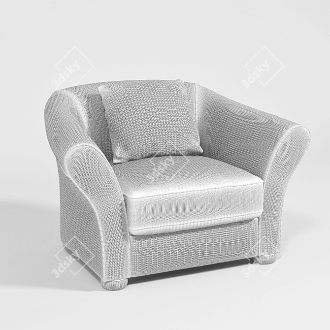 RoyBosh Scarlett - Classic Armchair 3D model image 2