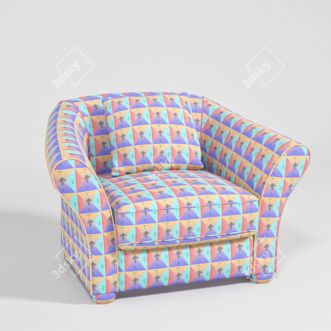 RoyBosh Scarlett - Classic Armchair 3D model image 3