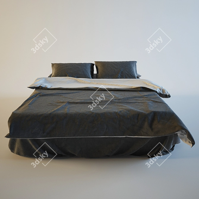 Cozy Dream Bed 3D model image 1