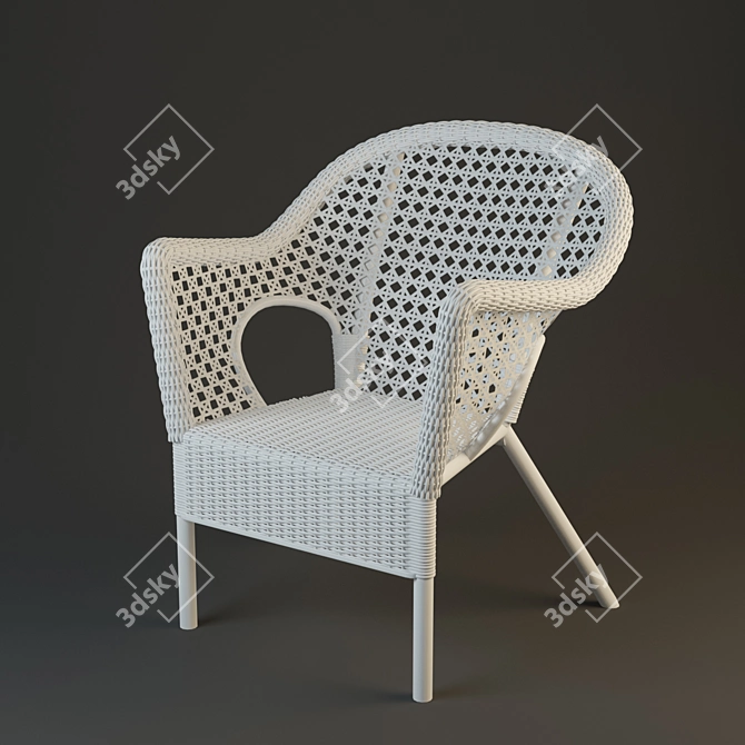 Elegant Upholstered Chair: FINNTORP / YUPVIK 3D model image 1