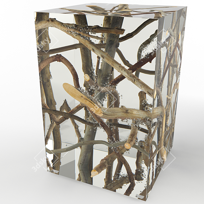 Drifted Branches Acrylic Table 3D model image 1