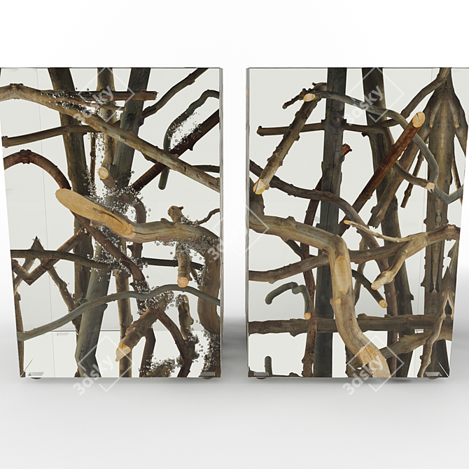 Drifted Branches Acrylic Table 3D model image 2
