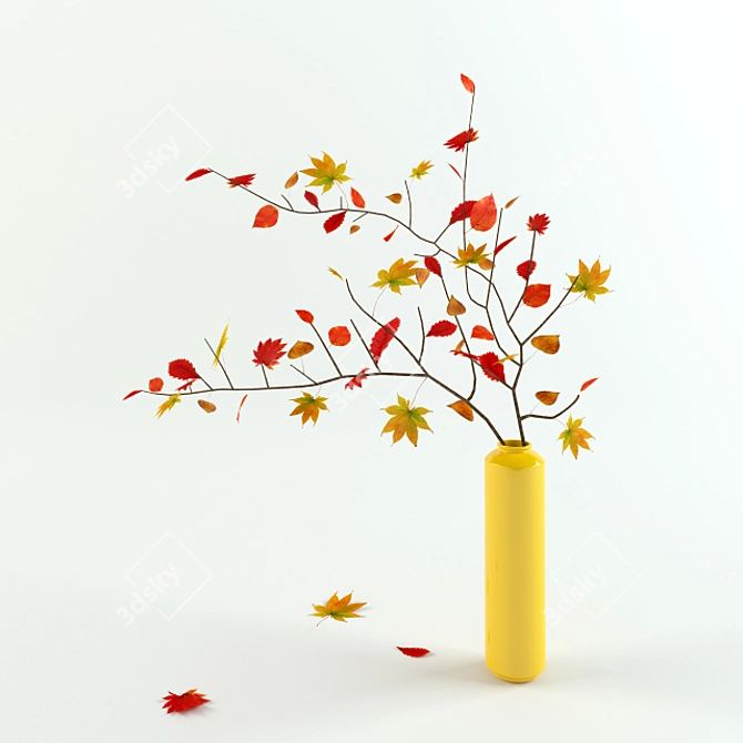 Autumn Eco Decor Set 3D model image 1