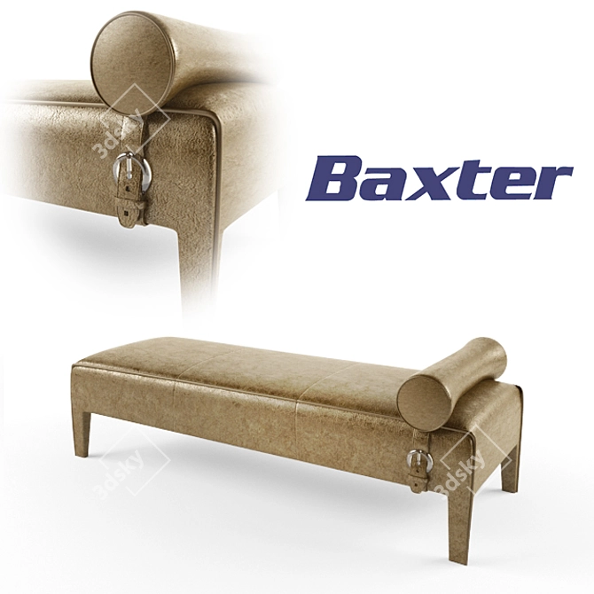 Freud Leather Sofa 3D model image 1
