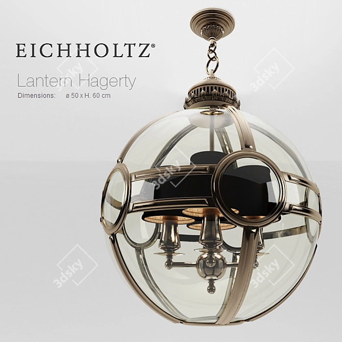 EICHHOLTZ Lantern Hagerty: Elegant Illumination for Every Space 3D model image 1