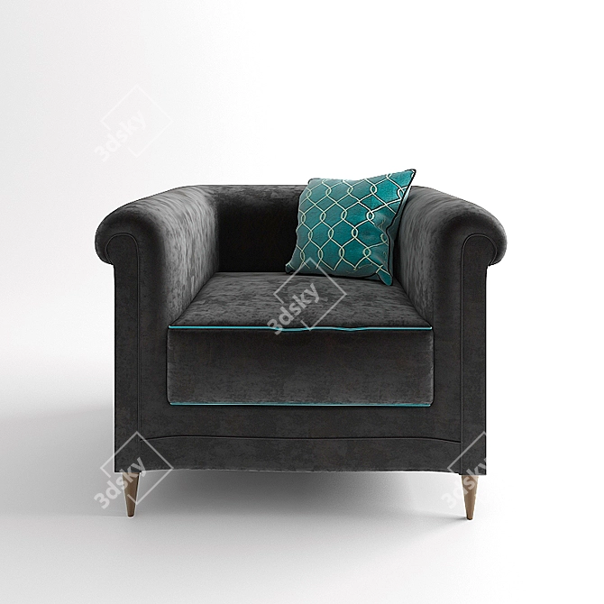 Elegant Vega Chair 3D model image 1