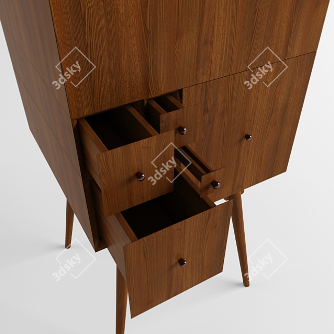 Fibonacci Gemstone Cabinet 3D model image 2