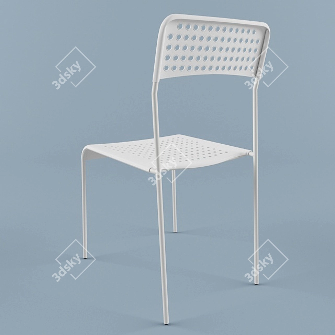 Elegant Ergonomic Chair 3D model image 1