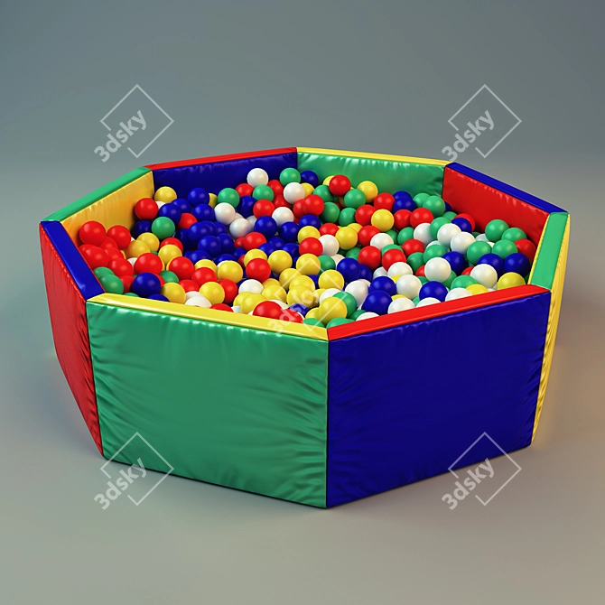 Title: Indoor Dry Pool - Fun Guaranteed! 3D model image 1