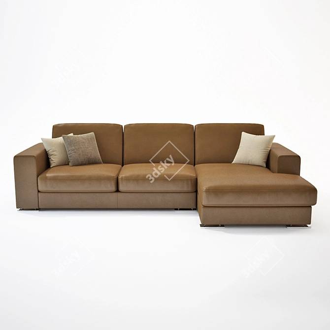 Alberta Manhattan Sofa: Stylish Modular Elegance 3D model image 2