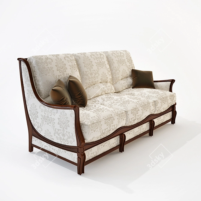 Custom Classic Sofa 3D model image 3