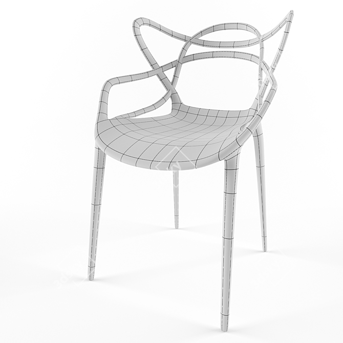 Elegant Masters Chair: Philippe Starck Design 3D model image 2