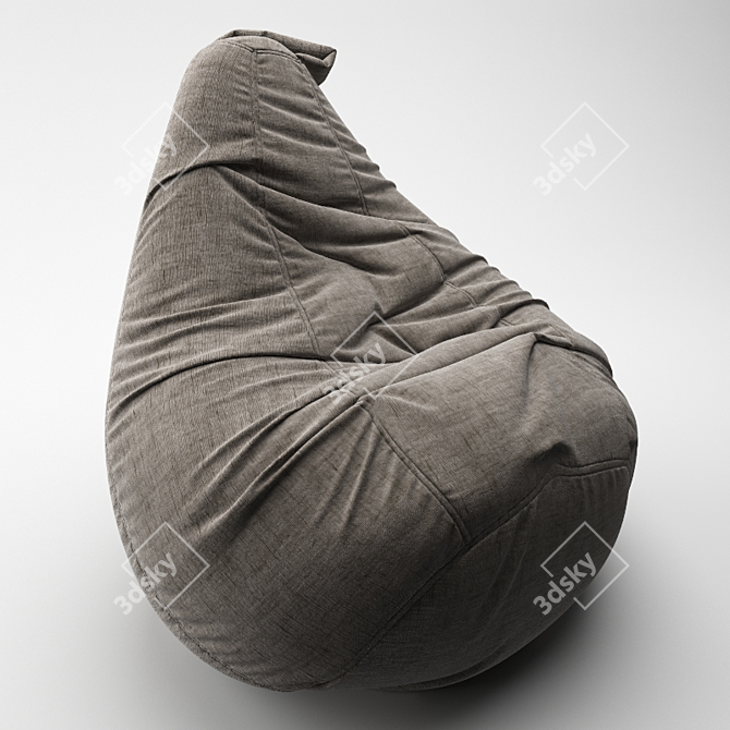 Cozy Bean Bag Chair 3D model image 1