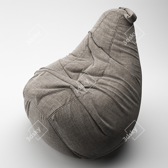 Cozy Bean Bag Chair 3D model image 2