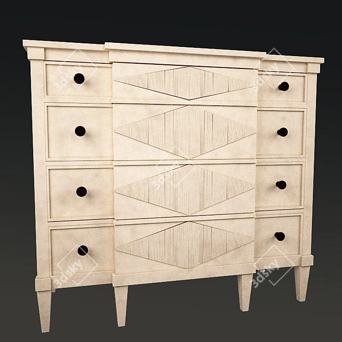 Katrine Chest - Classic Elegance for Your Home 3D model image 1