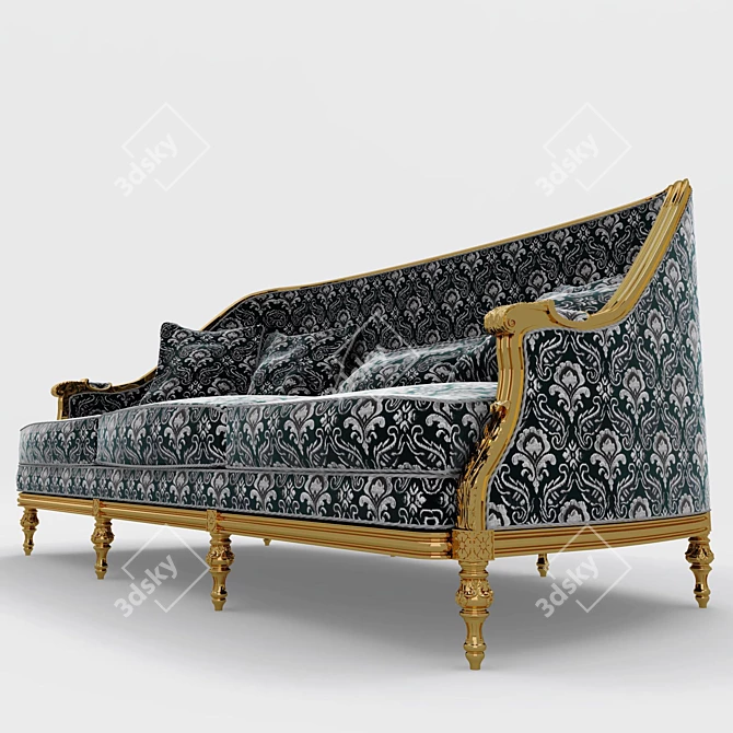 Elegant Marino Sofa by Angelo Cappellini 3D model image 1