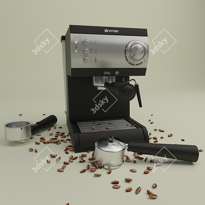 VITEK VT-1511 BK Coffee Maker 3D model image 2