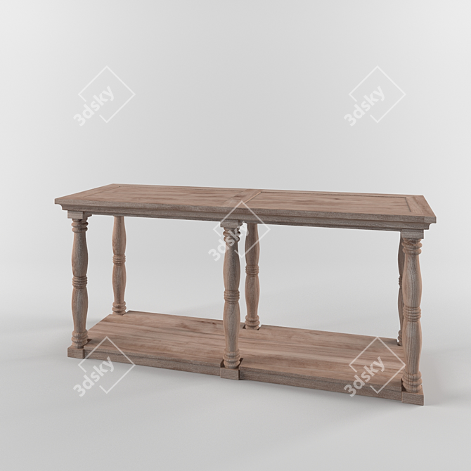 Elegant Eichholtz Lombardi Console 3D model image 1