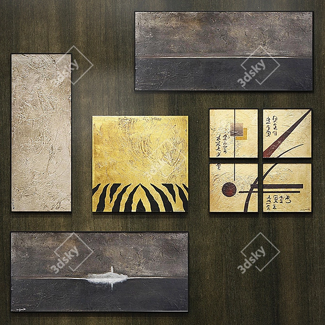 Italian Decorative Panels 2014 3D model image 3