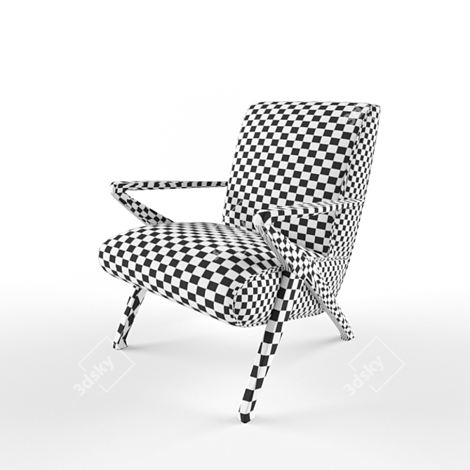 Italian Lounge Chairs: Contemporary Elegance 3D model image 3