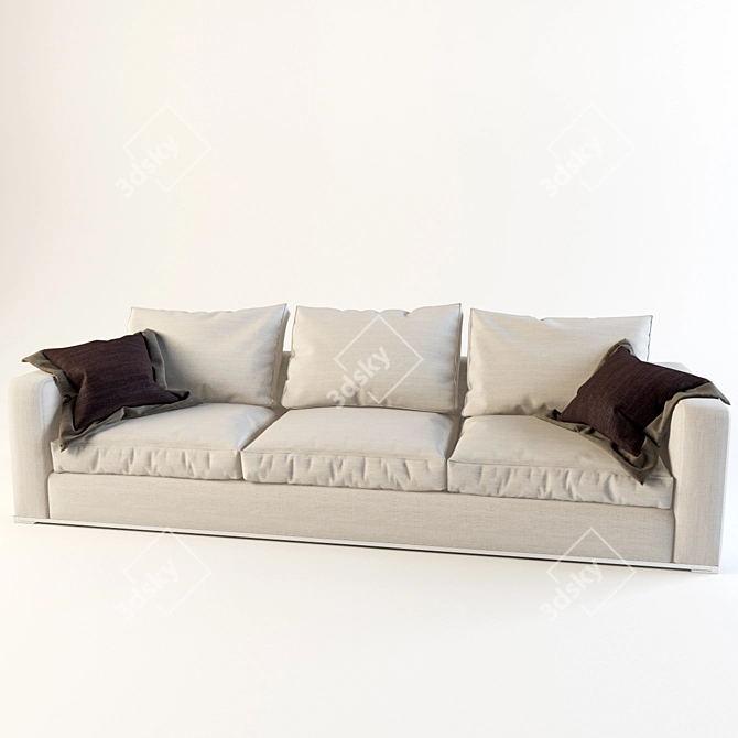 Sleek and Stylish B&B Italia Sofa 3D model image 1