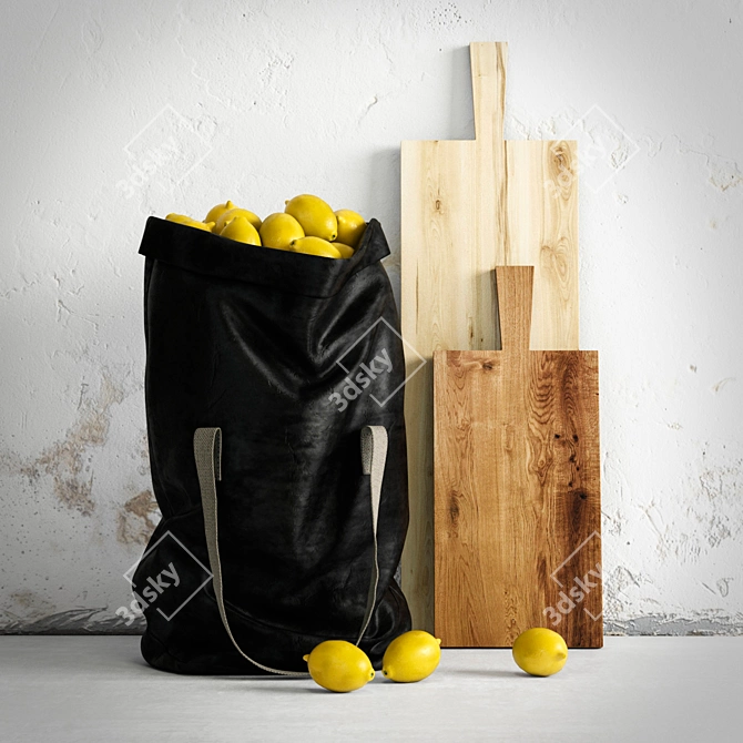 Lemon Sack 3D model image 1