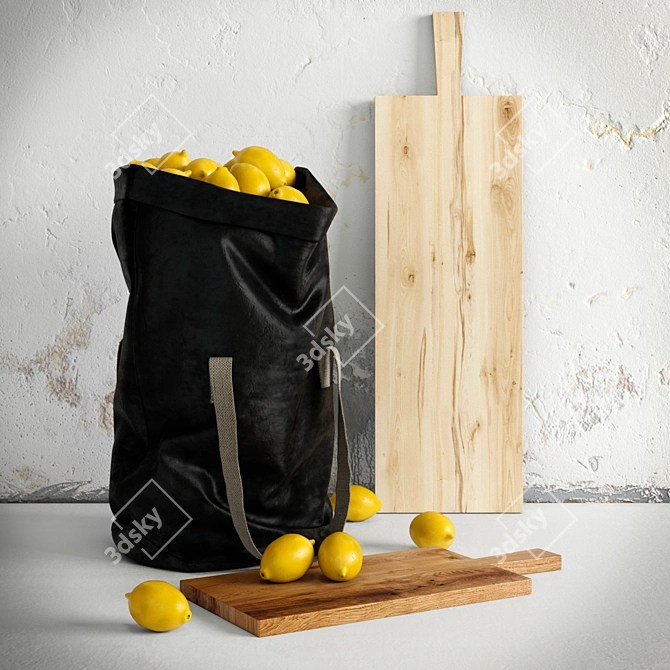 Lemon Sack 3D model image 2