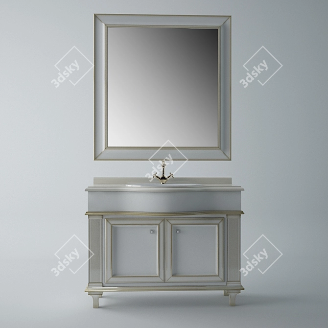 Title: Golden Florencia: The Essence of Spanish Elegance 3D model image 1