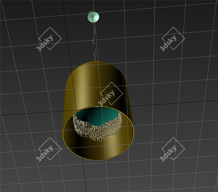 Teca Victorian Pendant Light 3D model image 3