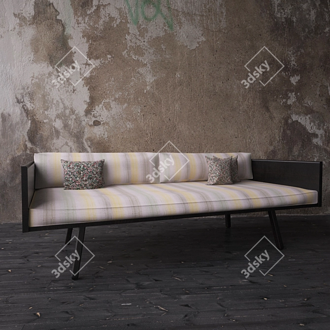 Modern 3D Sofa Model 3D model image 1