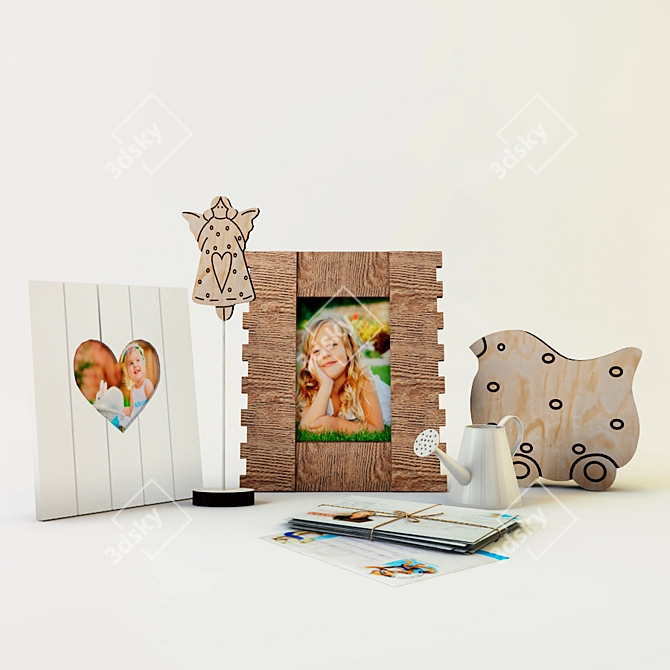 Title: Elegant Home Decor Set 3D model image 1