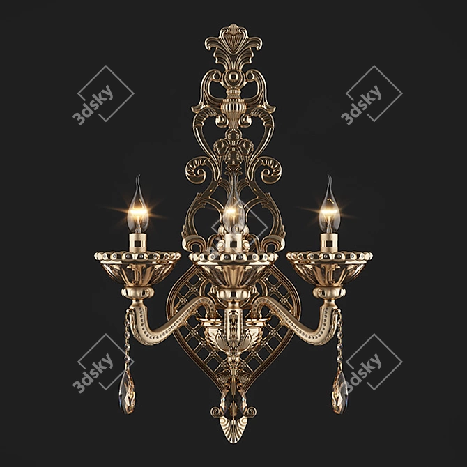 Osgona Alzata Crystal Chandelier 3D model image 2