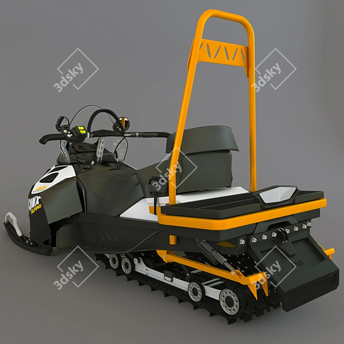 Lynx 69 Ranger Alpine: Ultimate Snowmobile 3D model image 2