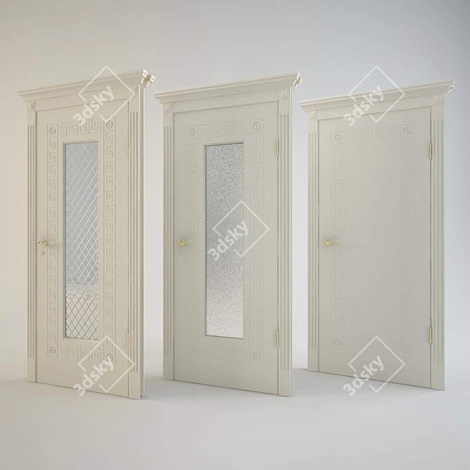 Athens Door Collection: Modern Elegance & Craftsmanship 3D model image 3