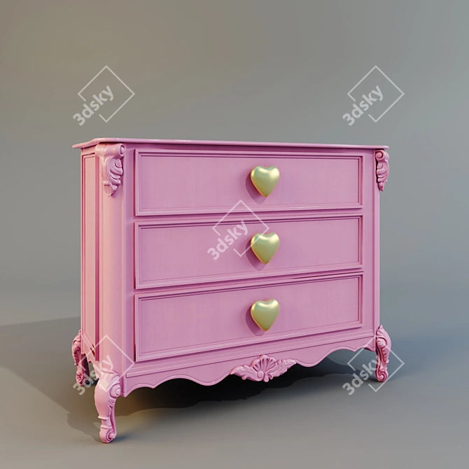 Elegant Chest Cavio: Benedetta 3D model image 1