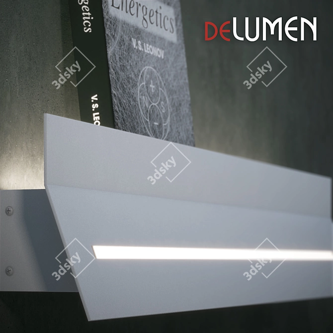 Modern Metal Wall Light: deLUMEN SOL-11 3D model image 2