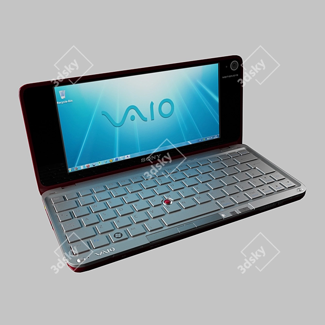 Ultra-Slim Sony Vaio P: Your Portable Powerhouse! 3D model image 1