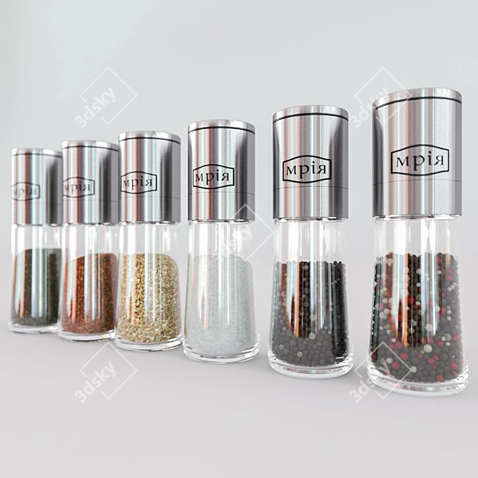 Mriya Herb & Spice Mill 3D model image 1