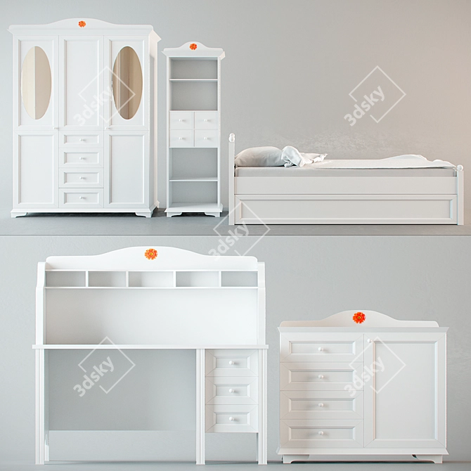 Secret Garden Children's Furniture Set 3D model image 1