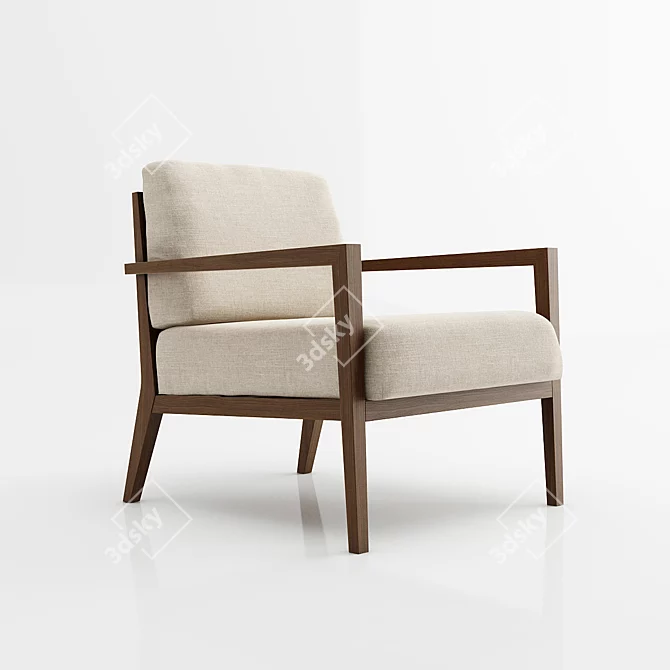 Modern Fornasarig EOS Lounge Chair 3D model image 1